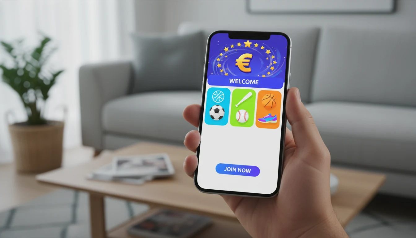 Offre promotionnelle de bonus de bienvenue sur &eacute;cran mobile